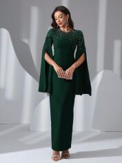Акція на Сукня осіння жіноча SHEIN GD-00196610 L Темно-зелена від Rozetka