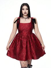 Акція на Сукня осіння жіноча SHEIN GD-00202367 2XL Бордова від Rozetka