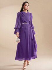 Акція на Сукня осіння жіноча SHEIN GD-00203166 XL Фіолетова від Rozetka