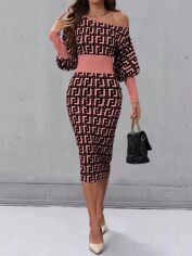 Акція на Сукня осіння жіноча SHEIN GD-00217480 L Світло-рожева від Rozetka
