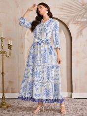 Акція на Сукня осіння жіноча SHEIN GD-00222311 M Синя від Rozetka