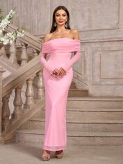 Акція на Сукня осіння жіноча SHEIN GD-00223987 M Рожева від Rozetka