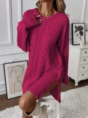 Акція на Сукня осіння жіноча SHEIN GD-00194655 M Фуксія від Rozetka