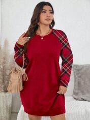 Акція на Сукня осіння жіноча SHEIN GD-00227617 0XL Комбінована від Rozetka