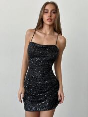 Акція на Сукня літня жіноча Shein GD-00207139 L Чорне від Rozetka