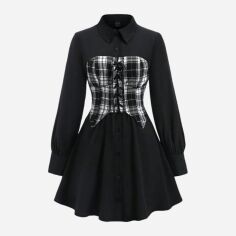 Акція на Сукня літня жіноча SHEIN GD-00219112 M Чорна від Rozetka