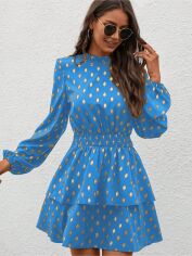 Акція на Плаття коротке осіннє жіноче SHEIN GD-00213418 M Різнокольорове від Rozetka