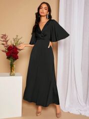 Акція на Сукня вечірня довга літня жіноча SHEIN GD-00196561 S Чорна від Rozetka