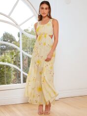 Акція на Сукня жіноча SHEIN GD-00201458 L Жовта від Rozetka
