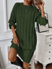Акція на Сукня осіння жіноча SHEIN GD-00219021 S Зелена від Rozetka