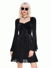 Акція на Плаття вечірнє коротке осіннє жіноче SHEIN GD-00215813 M Чорне від Rozetka