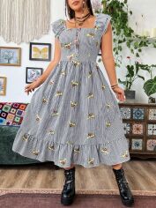 Акція на Сукня жіноча SHEIN GD-00201104 1XL Комбінована від Rozetka
