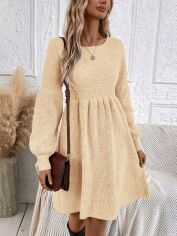 Акція на Сукня осіння жіноча SHEIN GD-00200457 M Кремова від Rozetka