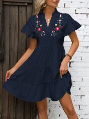 Акція на Сукня жіноча SHEIN GD-00203736 L Темно-синя від Rozetka