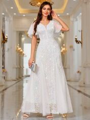 Акція на Сукня жіноча SHEIN GD-00222213 XL Біла від Rozetka