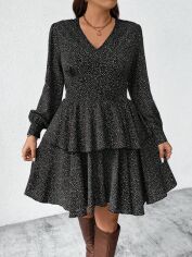 Акція на Сукня осіння жіноча SHEIN GD-00202963 4XL Чорна від Rozetka