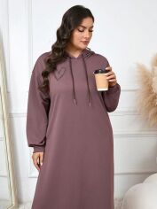 Акція на Сукня осіння жіноча SHEIN GD-00203553 2XL Коричнева від Rozetka