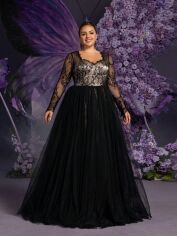 Акція на Сукня осіння жіноча SHEIN GD-00216583 2XL Чорна від Rozetka