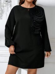 Акція на Сукня осіння жіноча SHEIN GD-00216232 1XL Чорна від Rozetka