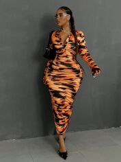 Акція на Сукня осіння жіноча SHEIN GD-00217886 3XL Комбінована від Rozetka