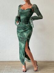Акція на Сукня осіння жіноча SHEIN GD-00217959 M Темно-зелена від Rozetka