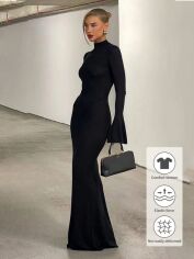 Акція на Сукня осіння жіноча SHEIN GD-00223544 L Чорна від Rozetka