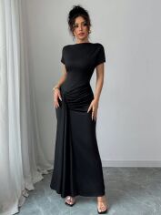 Акція на Сукня осіння жіноча SHEIN GD-00224573 S Чорна від Rozetka