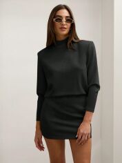 Акція на Сукня осіння жіноча SHEIN GD-00226993 M Чорна від Rozetka