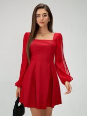 Акція на Сукня осіння жіноча SHEIN GD-00205698 XL Червона від Rozetka