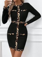 Акція на Сукня осіння жіноча SHEIN GD-00215599 M Комбінована від Rozetka