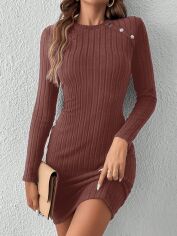 Акція на Сукня осіння жіноча SHEIN GD-00219606 L Світло-рожева від Rozetka