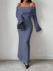 Акція на Сукня осіння жіноча SHEIN GD-00208159 M Синя від Rozetka