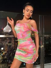 Акція на Сукня літня жіноча Shein GD-00202579 L Різнокольорова від Rozetka