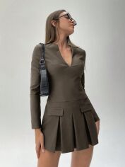 Акція на Сукня літня жіноча Shein GD-00213798 XS Коричнева від Rozetka