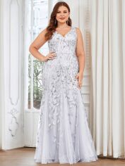 Акція на Плаття жіноче SHEIN GD-00196086 5XL Сріблясте від Rozetka