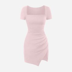 Акція на Плаття коротке літнє жіноче SHEIN GD-00218665 M Рожеве від Rozetka