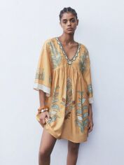 Акція на Плаття міді літнє жіноче SHEIN GD-00204393 L Коричневе від Rozetka