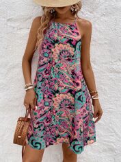 Акція на Плаття міді літнє жіноче SHEIN GD-00209961 S Різнокольорове від Rozetka