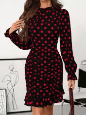 Акція на Плаття міді осіннє жіноче SHEIN GD-00206531 L Різнокольорове від Rozetka