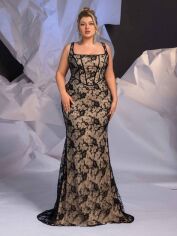 Акція на Плаття вечірнє довге літнє жіноче SHEIN GD-00176661 2XL Чорне від Rozetka