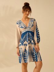 Акція на Плаття міді літнє жіноче SHEIN GD-00216719 XL Синє від Rozetka