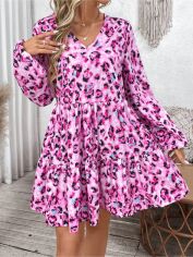 Акція на Плаття коротке осіннє жіноче SHEIN GD-00216031 M Різнокольорове від Rozetka