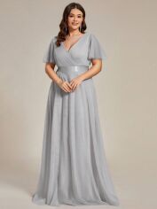 Акція на Сукня жіноча SHEIN GD-00198410 3XL Світло-сіра від Rozetka