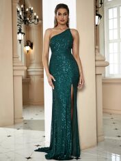 Акція на Сукня жіноча SHEIN GD-00197059 L Темно-зелена від Rozetka