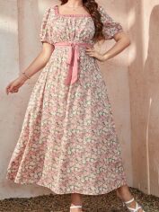 Акція на Сукня жіноча SHEIN GD-00202472 4XL Комбінована від Rozetka