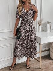 Акція на Сукня жіноча SHEIN GD-00200955 L Коричнева від Rozetka