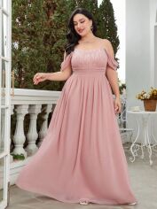 Акція на Сукня жіноча SHEIN GD-00201841 5XL Світло-рожева від Rozetka