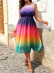Акція на Сукня жіноча SHEIN GD-00209881 1XL Комбінована від Rozetka