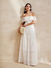 Акція на Сукня жіноча SHEIN GD-00213704 XL Біла від Rozetka
