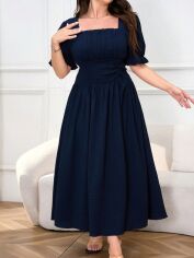 Акція на Сукня жіноча SHEIN GD-00214308 1XL Темно-синя від Rozetka